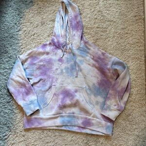 FP Movement by Free People Tie-Dye Hoodie - Purple and Blue